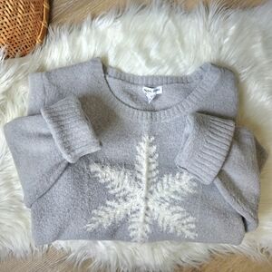 Gray Snowflake Sweater